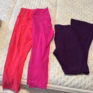 lululemon 3 pairs Leggings Align Capri and Groove